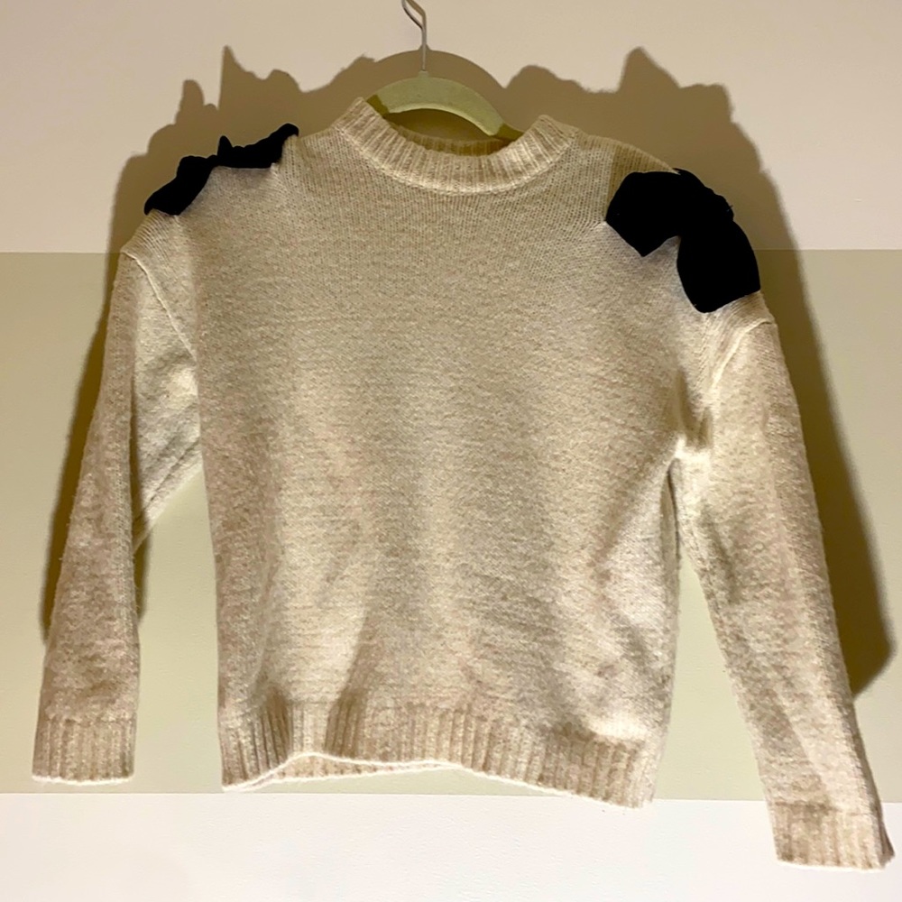 Zara girls cream sweater